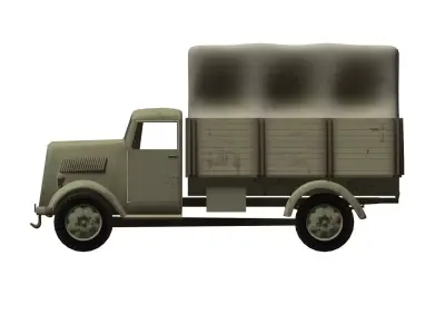 military truck 3D model from CGTrader