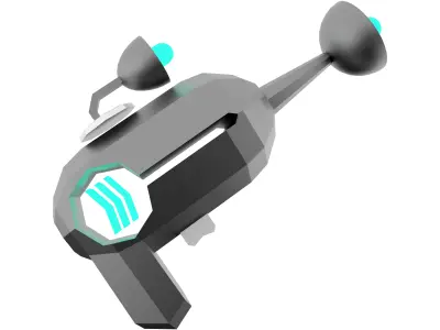 3d Pump SG Blaster low poly icon 3D model