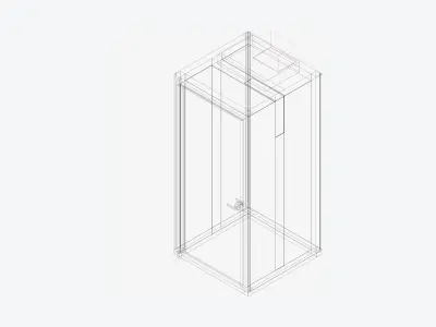 Booth - Phone - Officetec - Pod Low-poly 3D model