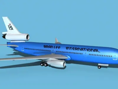McDonnell Douglas MD-11 Braniff 3D model