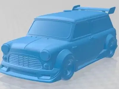 Austin Mini Van 1965 Tuning Printable Car 3D print model
