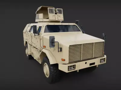 ATF Dingo Military Fighting Vehicle MRAP Low-poly 3D model