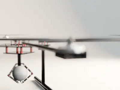 Drone with ball 3D model