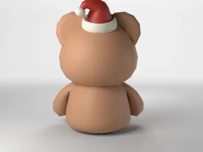 Low poly - Cute Teddy Bear Low-poly 3D model