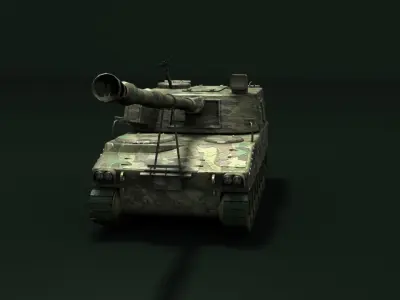 M109A5 Low-poly 3D model