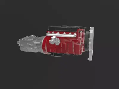 motor cummins ISL escala 1 32 - kit stl impresion 3d 3D print model