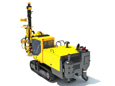 Surface Drill Rig 3D model
