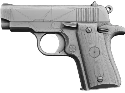 Colt Mustang Low-poly 3D model