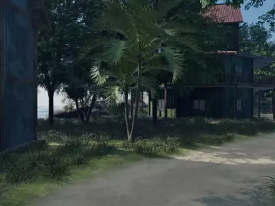 Coastal Village Layout 3D model