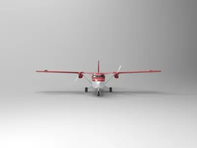  DHC-6 Twin Otter Airplane 3D model