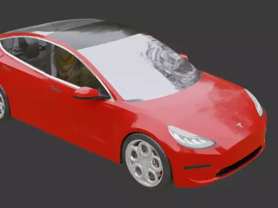 tesla model 3 3D model