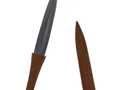 Dagger Low-poly 3D model