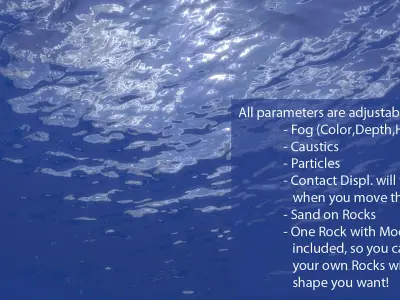 Underwater Scene Animated 3D model