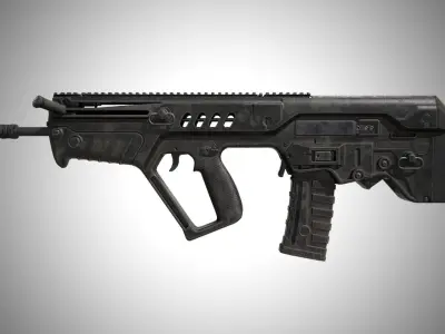 SBG Bullpup Rifle Low-poly 3D model