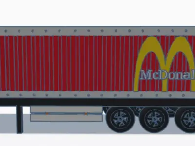 Container Trailer McDonalds 3D model