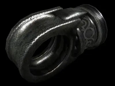 ring gun Low-poly 3D model