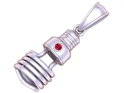spiral coil pendant 3d printable model  3D print model