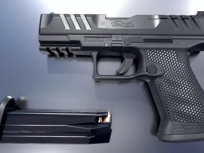 Walther PDP Compact Low-poly 3D model