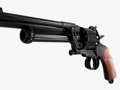 LeMat revolver Low-poly 3D model buy