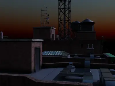 RoofTopAssets Low-poly 3D model