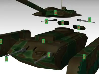 Military Tank  3D print model