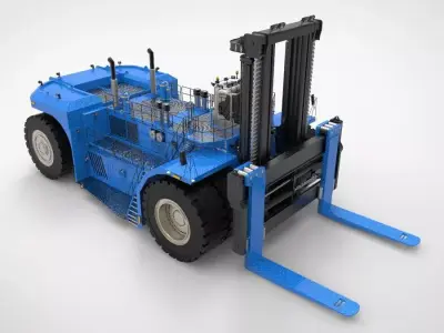 industrial heavy forklift  3D model