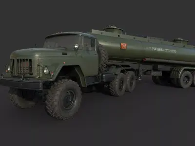 Zil 131 Fuel Tank 3D model