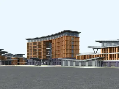 School Building 3D model 19