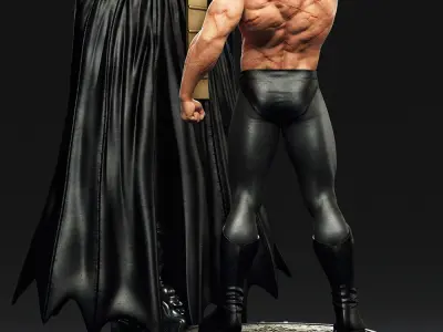 Batman Washed 3D Model Ready to Print STL 3D print model