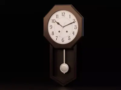 Wall Clock 3D Model Pack 3D model