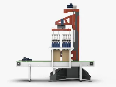 Classic Single Column Case Packer 3D model purchase
