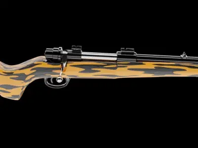 Free FPS Hunting Rifle 3D model