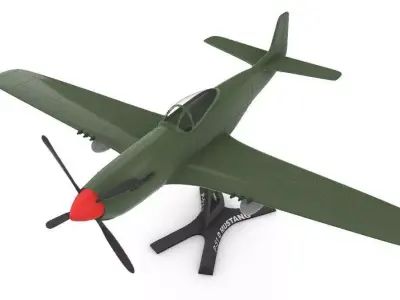 P51 D MUSTANG 3D print model