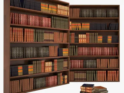 Classic Books Collection 3D model