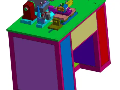 Vintage Precision Lathe Machine  3D model