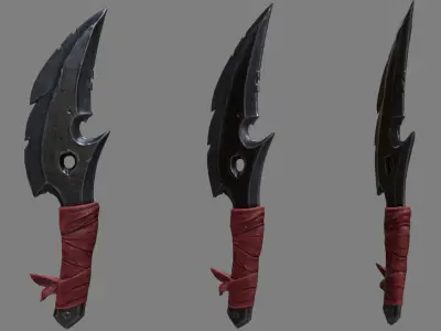 Dagger Low-poly 3D model Low-poly 3D model