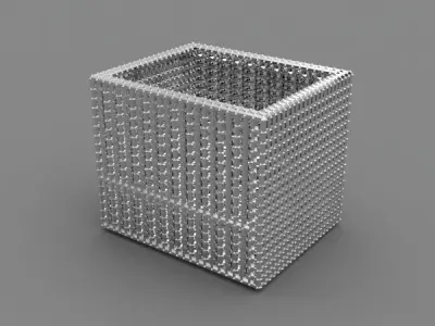METALLIC CUBE PATTERN Free 3D model