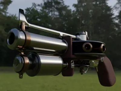 DR STONE GUN  Pistola de Dr stone 3D model