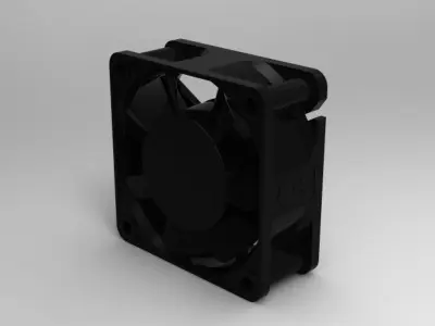 60mm DC Fan Free 3D model
