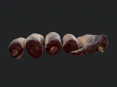Severed Fingers  Low-poly 3D model