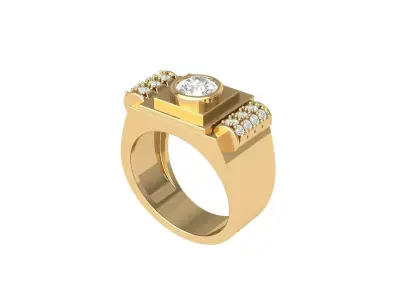 Wedding Ring 3D print model 107