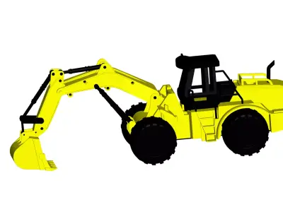 excavator 3D model V1