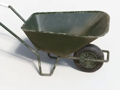 Hand Trolley Low-poly 3D model buy