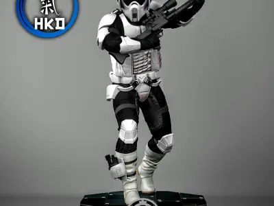 Biker Scout Trooper Fanart - Star Wars 3D print model