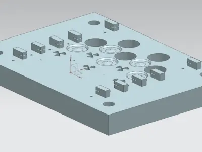 cutting mold dies 3D model