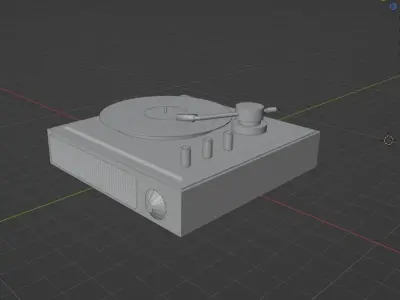 Vinyl player 3D model