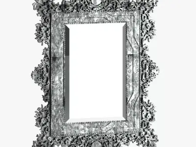 Mirror 07 Antique 3D model