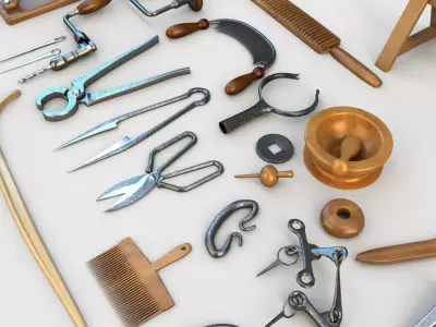 Medieval Tools 3D model