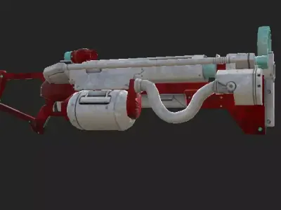 Lightning Gun Low-poly 3D model
