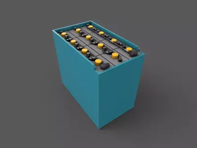 Forklift Battery Low-poly 3D model